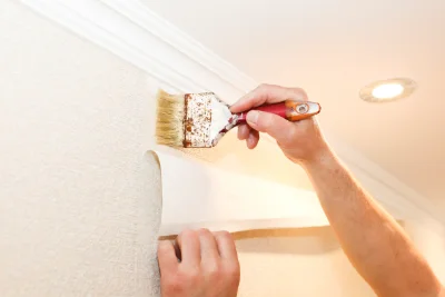 Pose de papier peint à Garrey — revêtements muraux et toiles de verre